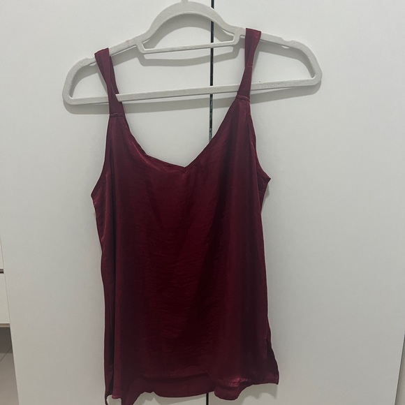 Red/maroon silk tank top never worn new with tags - Picture 2 of 3